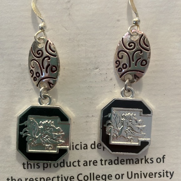 Sandol University of South Carolina Dangling Earrings - Gamecocks - New - Picture 4 of 5